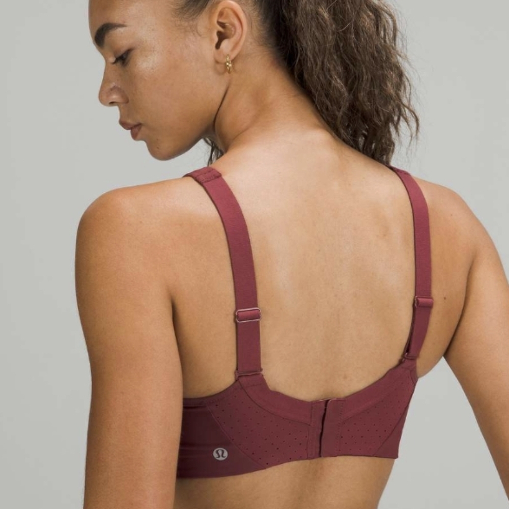 Lululemon Run Times Bra Bundle Of 2 Size 36D Mulled Wine Rover Grey LW2CQLS GUC - Picture 5 of 14